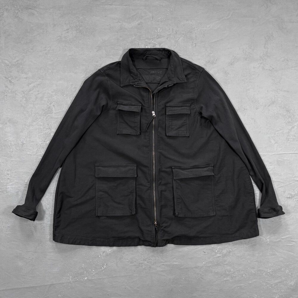 Rundholz Oversized Zip Front Utility Jacket Fits Women's L-XL